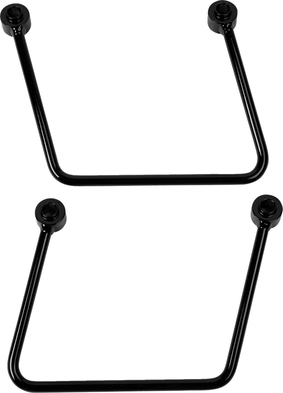 DRAG SPECIALTIES 3521-0130 Saddlebag Support Kit - Black - FL/FX '18-'26