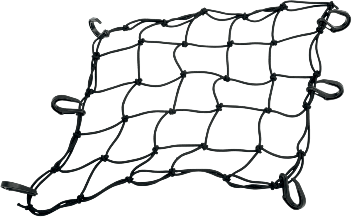 DRAG SPECIALTIES 3550-0166 Cargo Net - 15" x 15" - 6 Hook