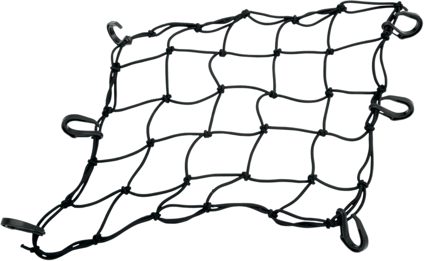 DRAG SPECIALTIES 3550-0166 Cargo Net - 15" x 15" - 6 Hook