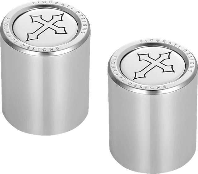 FIGURATI DESIGNS 3550-0335 Docking Covers - Short - Cross - Silver — image 2 of 3