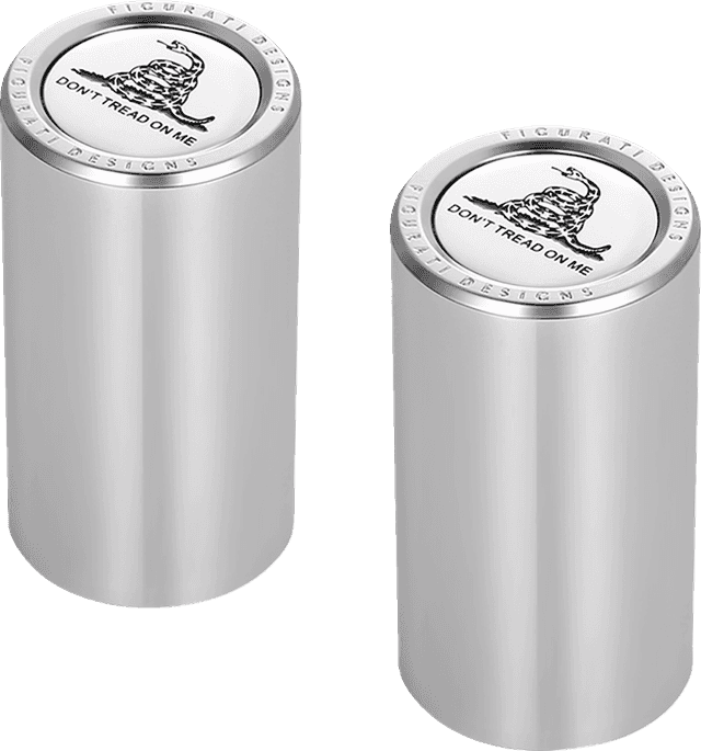 FIGURATI DESIGNS 3550-0345 Docking Covers - Don't Tread On Me - Long - Silver — image 2 of 3