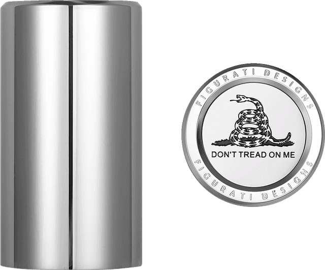 FIGURATI DESIGNS 3550-0345 Docking Covers - Don't Tread On Me - Long - Silver — image 1 of 3