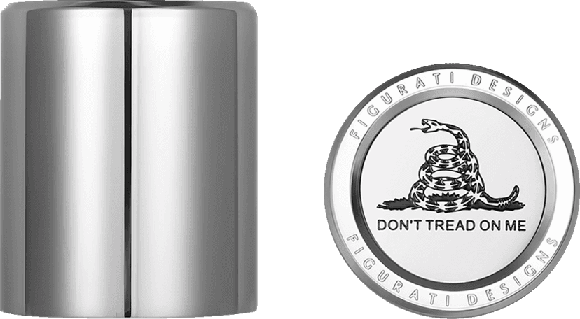 FIGURATI DESIGNS 3550-0357 Docking Covers - Don't Tread On Me - Silver — image 1 of 3