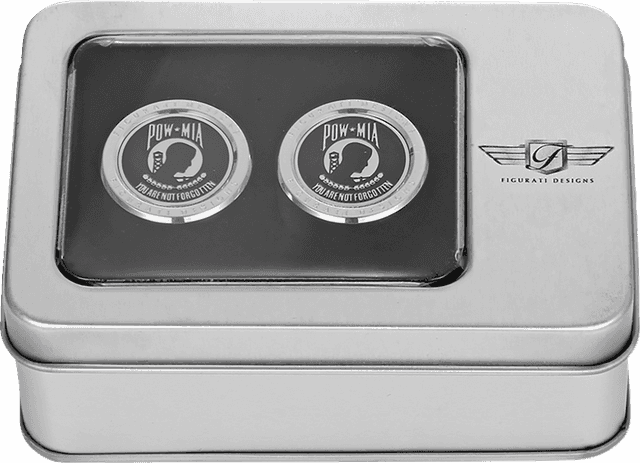FIGURATI DESIGNS 3550-0361 Docking Covers - POW MIA - Medium - Silver — image 3 of 3