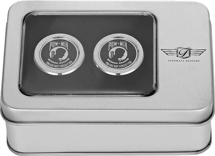 FIGURATI DESIGNS 3550-0361 Docking Covers - POW MIA - Silver — image 3 of 3