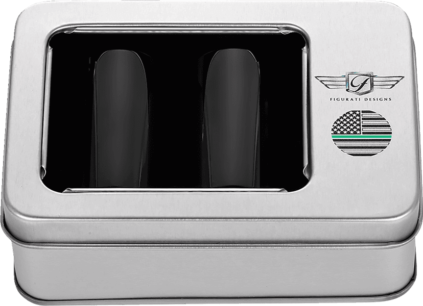 FIGURATI DESIGNS 3550-0382 Docking Covers - American Flag - Green Line - Long - Black — image 3 of 3