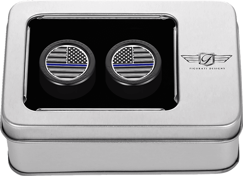 FIGURATI DESIGNS 3550-0390 Docking Covers - American Flag - Contrast Cut - Black — image 2 of 3