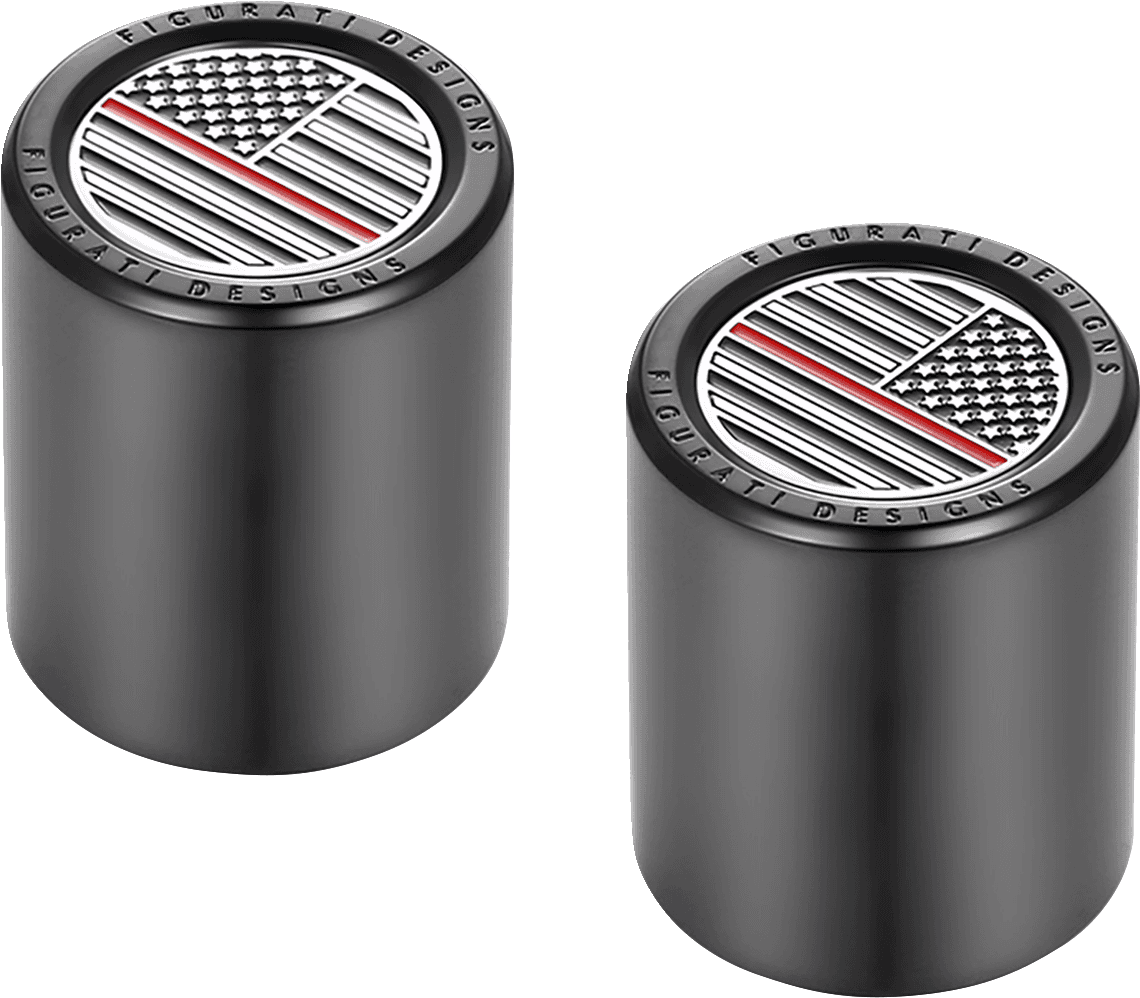 FIGURATI DESIGNS 3550-0394 Docking Covers - American Flag - Contrast Cut - Black