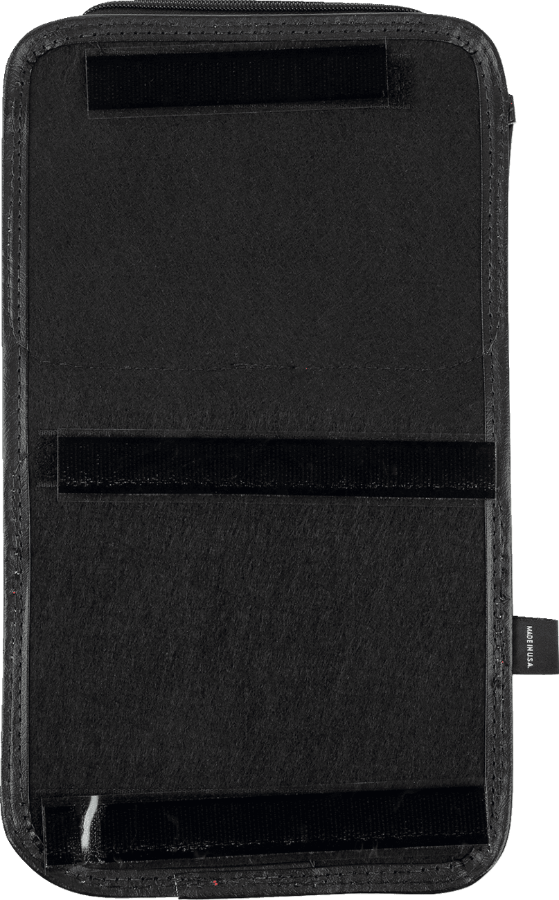 SHOW CHROME 3550-0403 Kaliber Dash Pouch - Black with Red Stitching — image 3 of 3