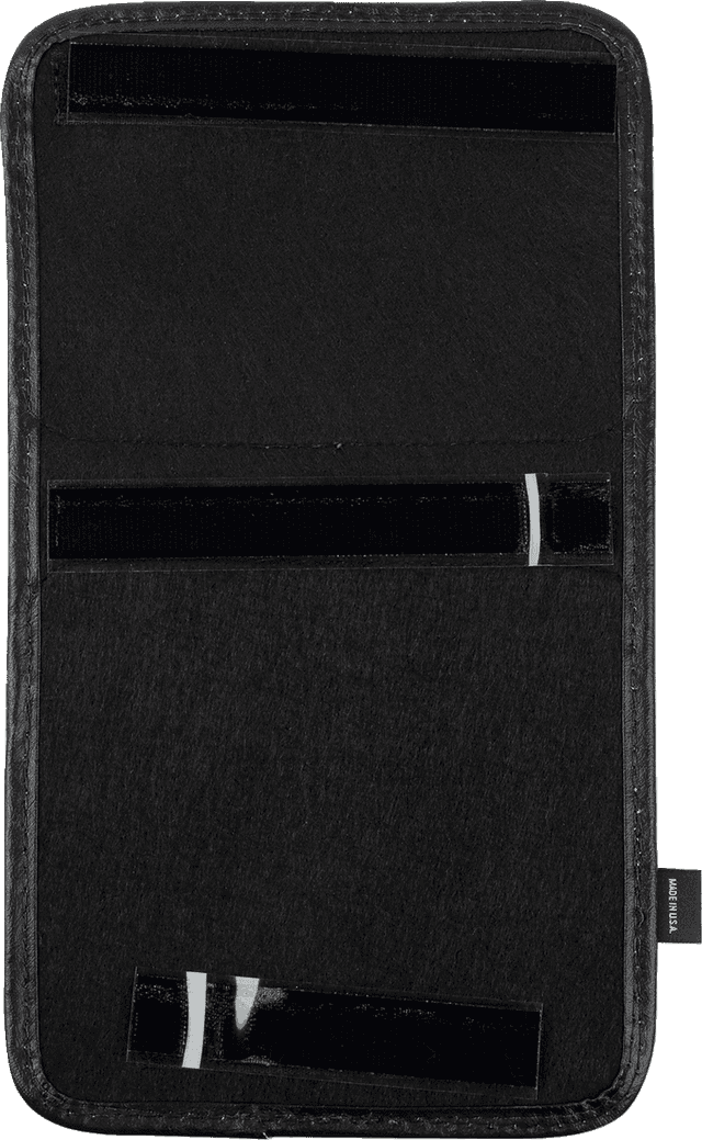 SHOW CHROME 3550-0404 Kaliber Dash Pouch - Black with Blue Zipper — image 3 of 3