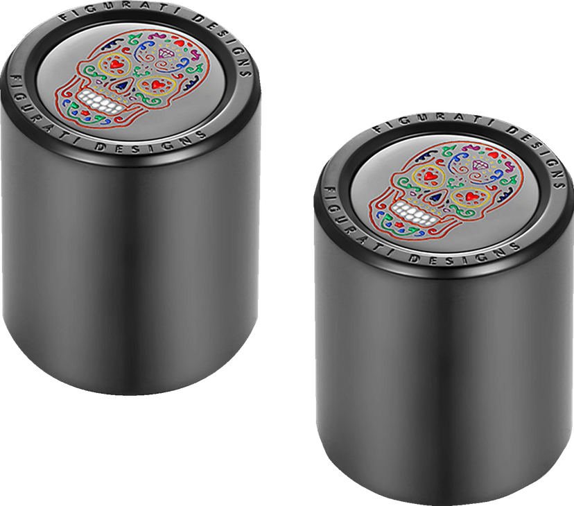 FIGURATI DESIGNS 3550-0432 Docking Cover - Short - Black - Sugar Skull — image 1 of 3