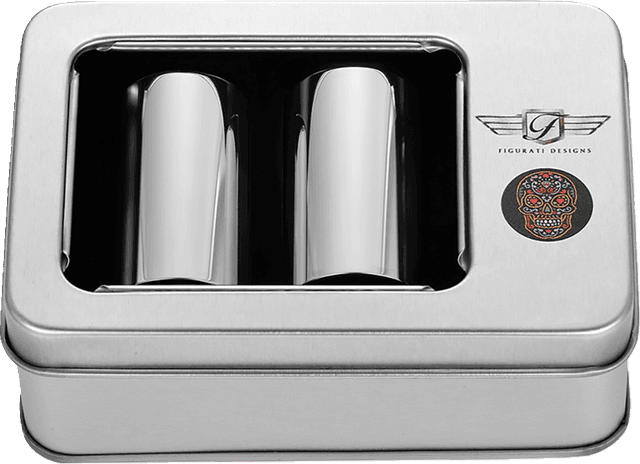 FIGURATI DESIGNS 3550-0435 Docking Cover - Long - Mirror Polished - Sugar Skull — image 3 of 3