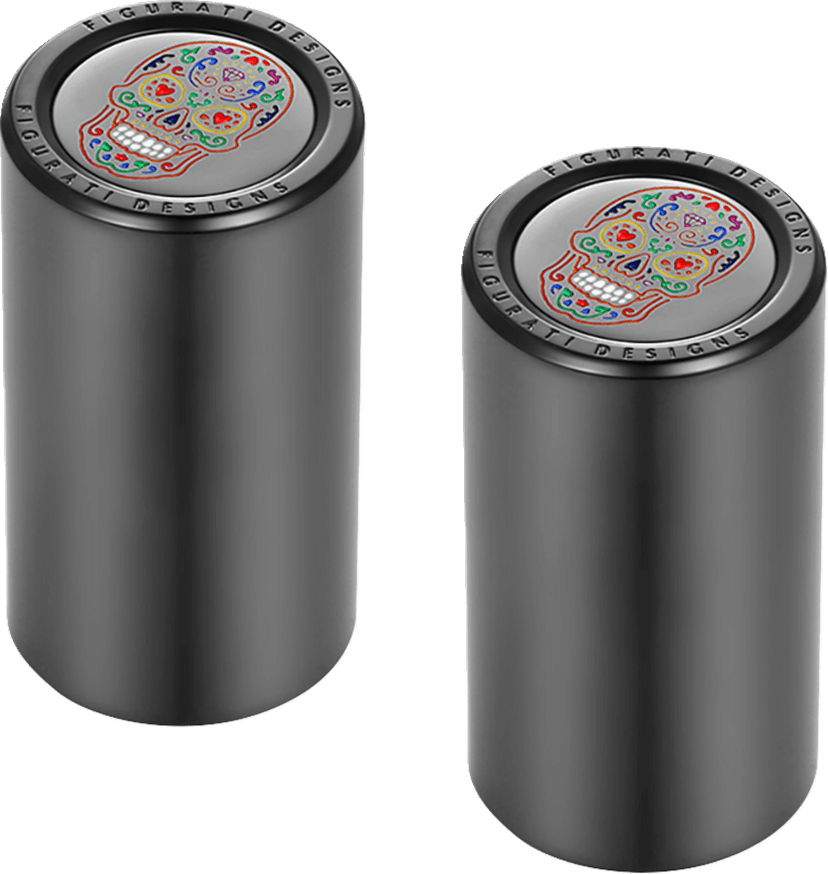 FIGURATI DESIGNS 3550-0436 Docking Cover - Long - Black - Sugar Skull — image 1 of 3