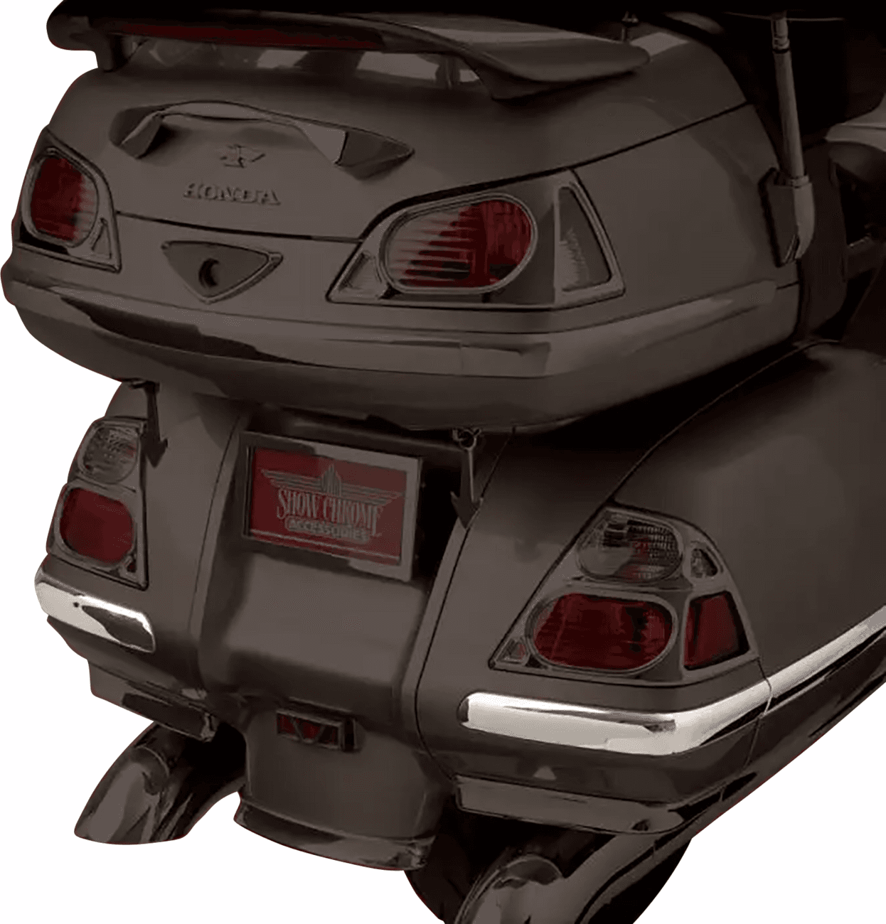 SHOW CHROME 3550-0471 Saddlebag Molding Inserts - Chrome - GL1800