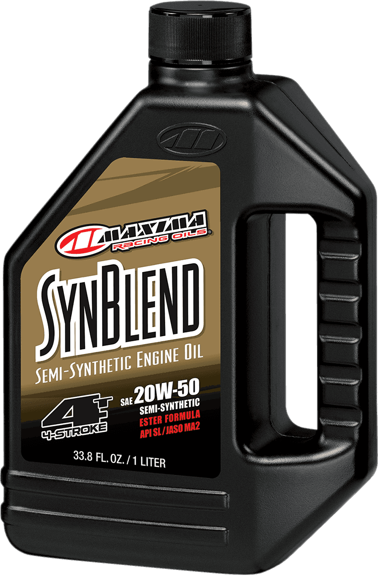 MAXIMA RACING OIL 35901B SynBlend Semi-Synthetic Oil - 20W50 - 1L