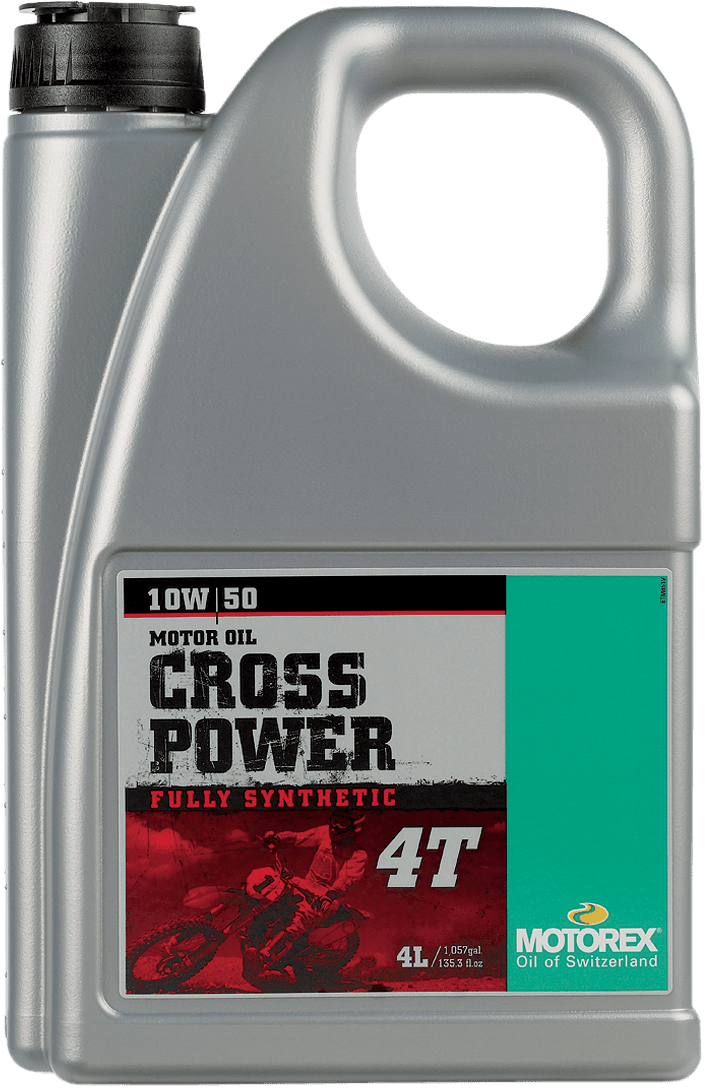 MOTOREX 3601-0003 Cross Power Synthetic 4T Engine Oil - 10W-50 - 4L