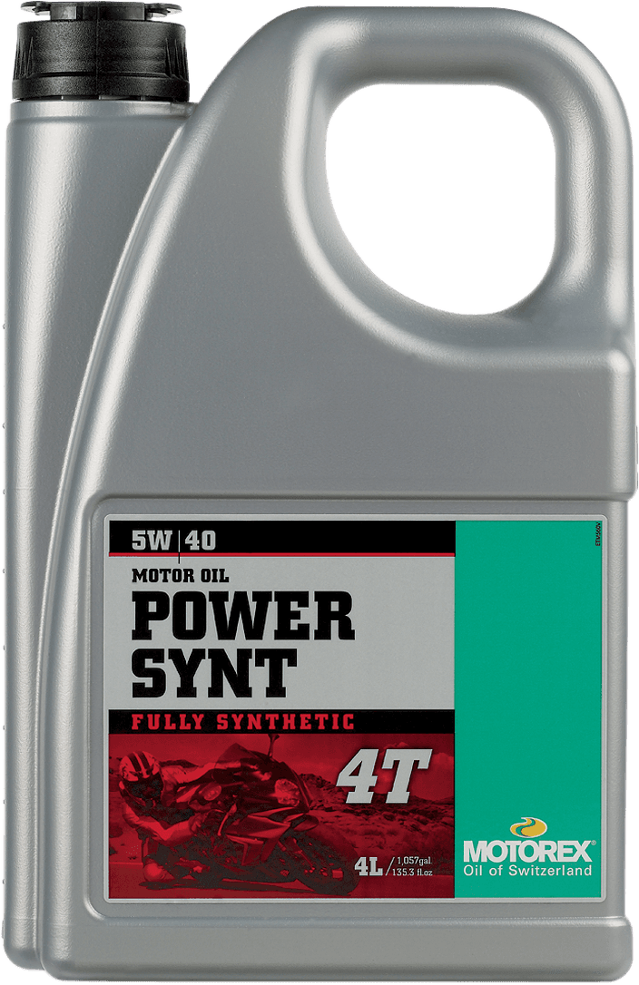 MOTOREX 3601-0005 Power Synt 4T Engine Oil - 5W-40 - 4L