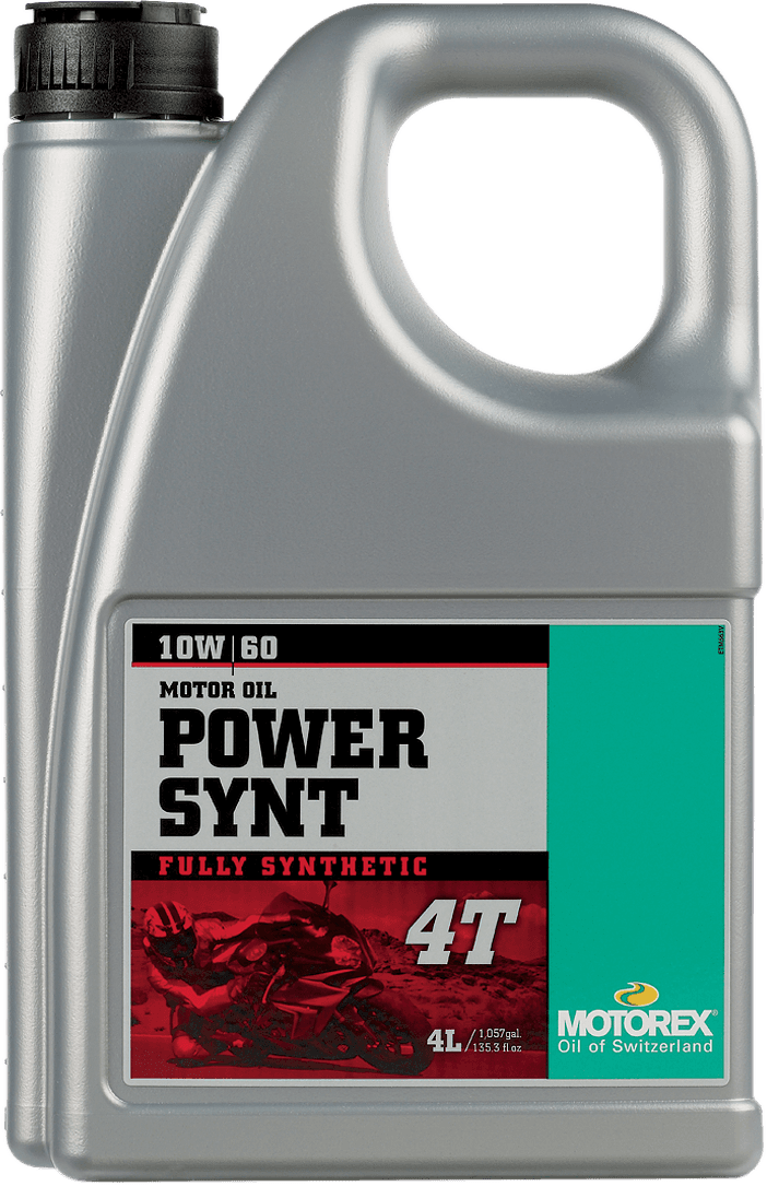 MOTOREX 3601-0009 Power Synt 4T Engine Oil - 10W-60 - 4L