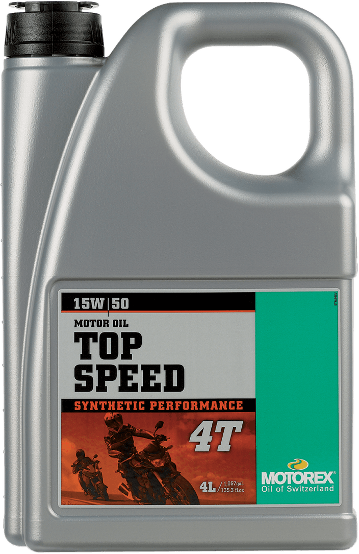 MOTOREX 3601-0013 Top Speed Synthetic 4T Engine Oil - 15W-50 - 4L