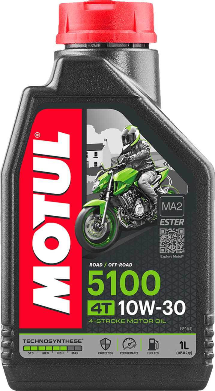 MOTUL 3601-0059 5100 4T Synthetic Blend Oil - 10W-30 - 1L