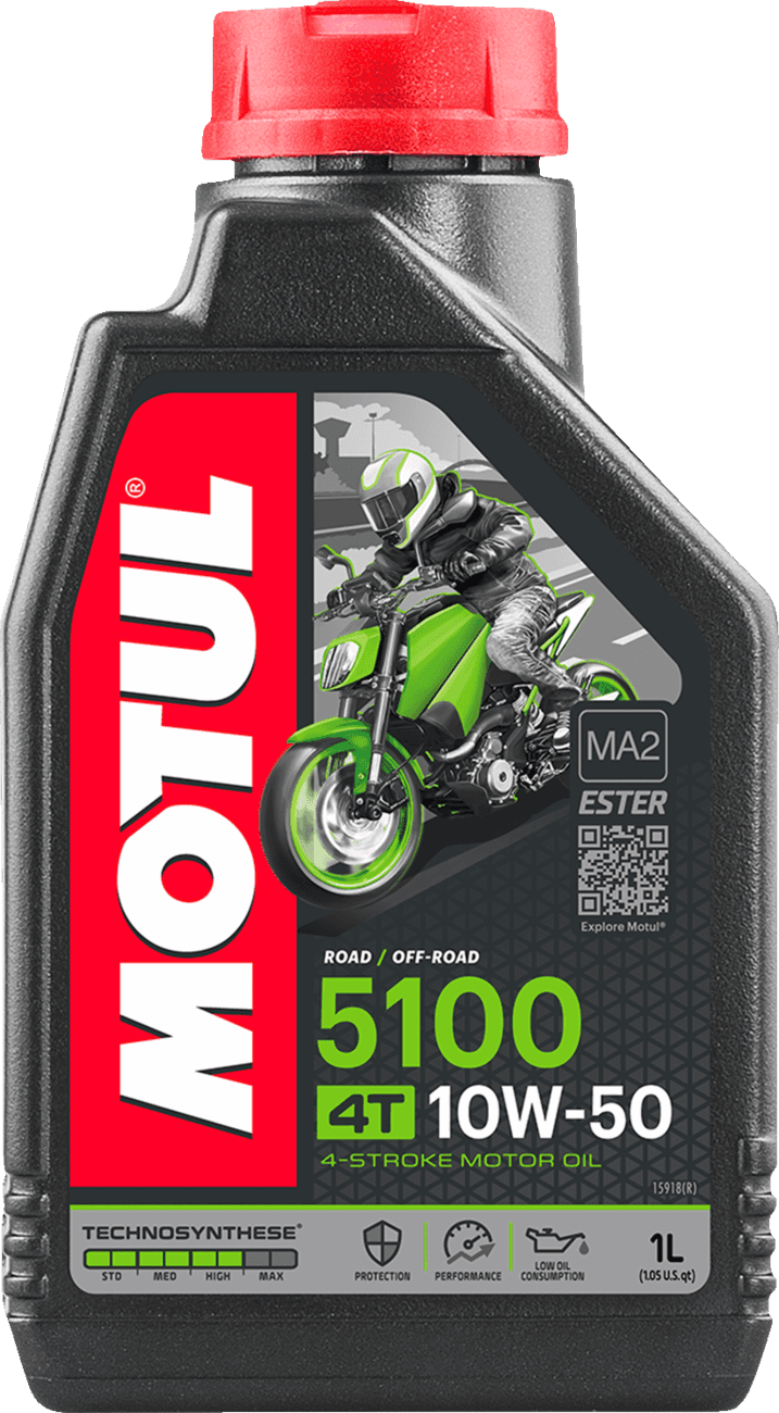 MOTUL 3601-0061 5100 4T Synthetic Blend Oil - 10W-50 - 1L