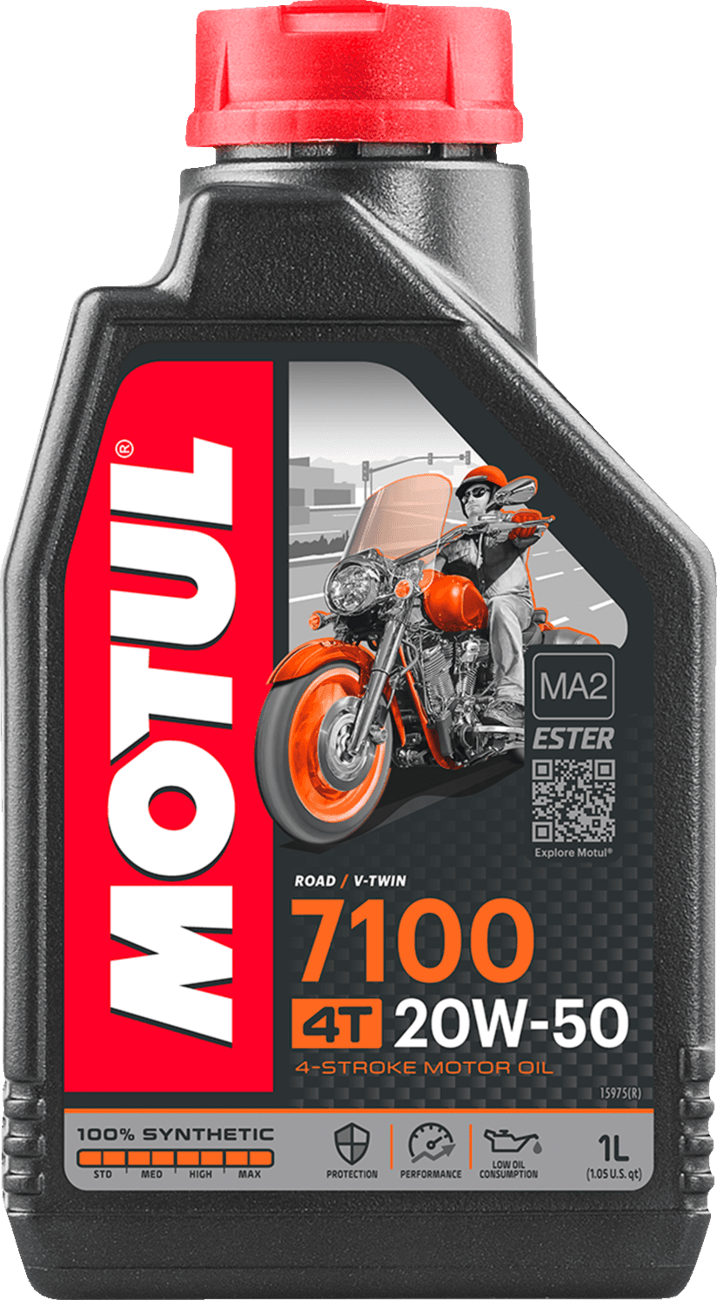 MOTUL 3601-0066 7100 4T Synthetic Oil - 20W-50 - 1L