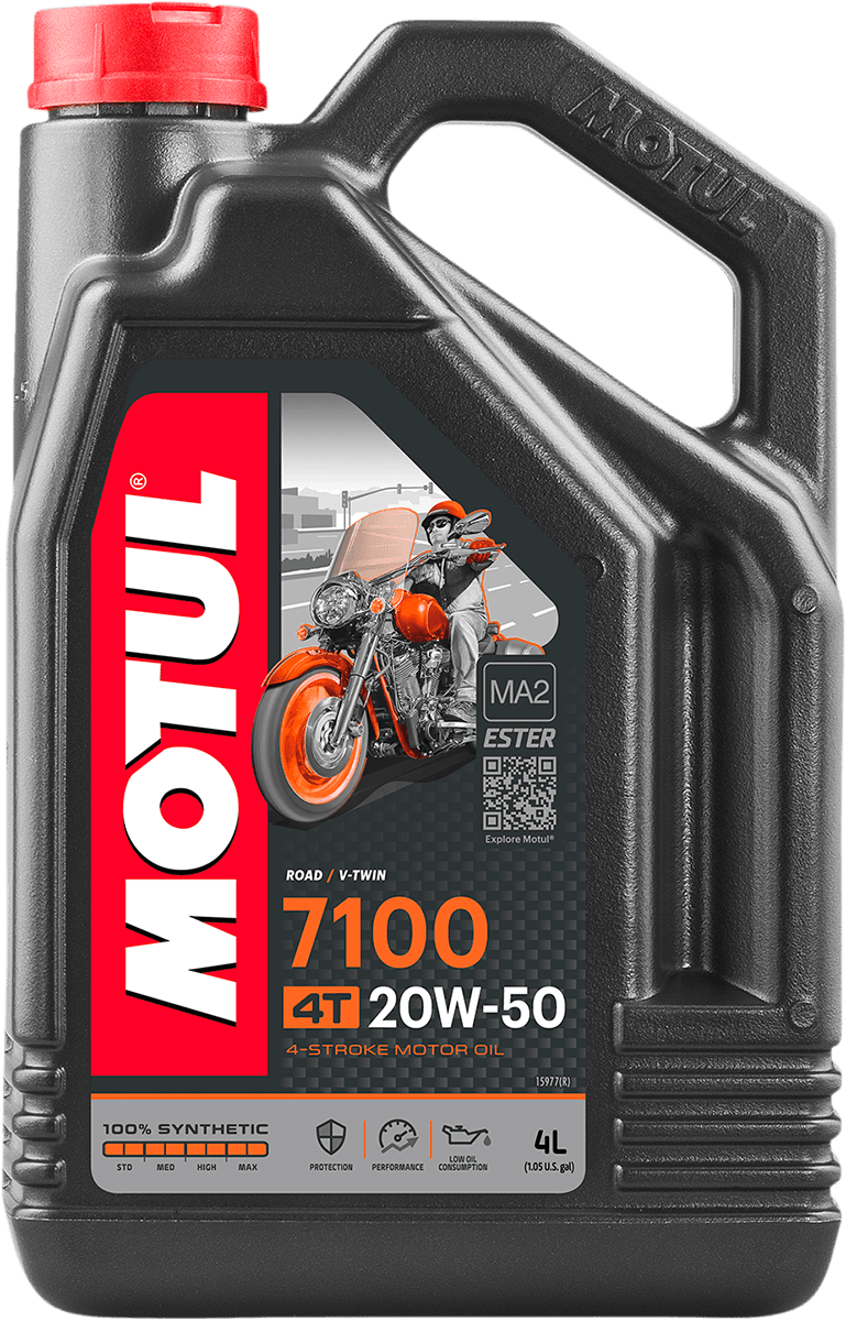 MOTUL 3601-0067 7100 4T Synthetic Oil - 20W-50 - 4L