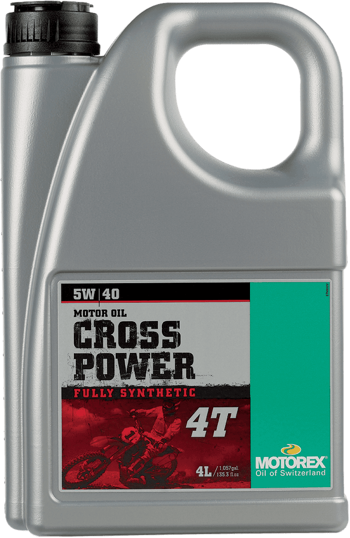 MOTOREX 3601-0112 Cross Power Synthetic 4T Engine Oil - 5W-40 - 4L