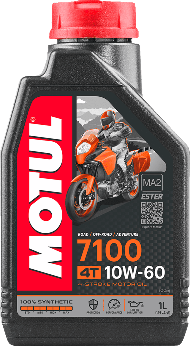 MOTUL 3601-0138 7100 4T Synthetic Oil - 10W-60 - 1L