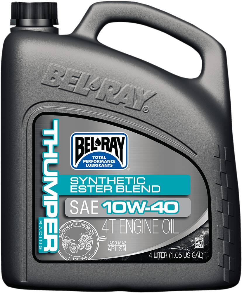 BEL-RAY 3601-0142 Thumper Synthetic Blend 4T Oil - 10W-40 - 4L