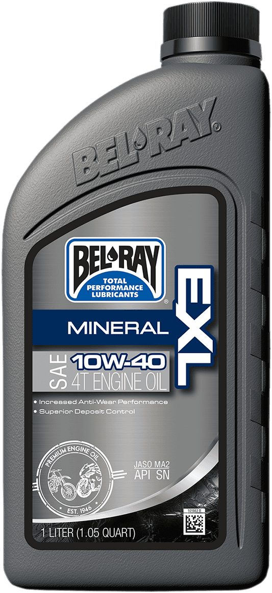 BEL-RAY 3601-0147 EXL 4T Mineral Oil - 10W-40 - 1L