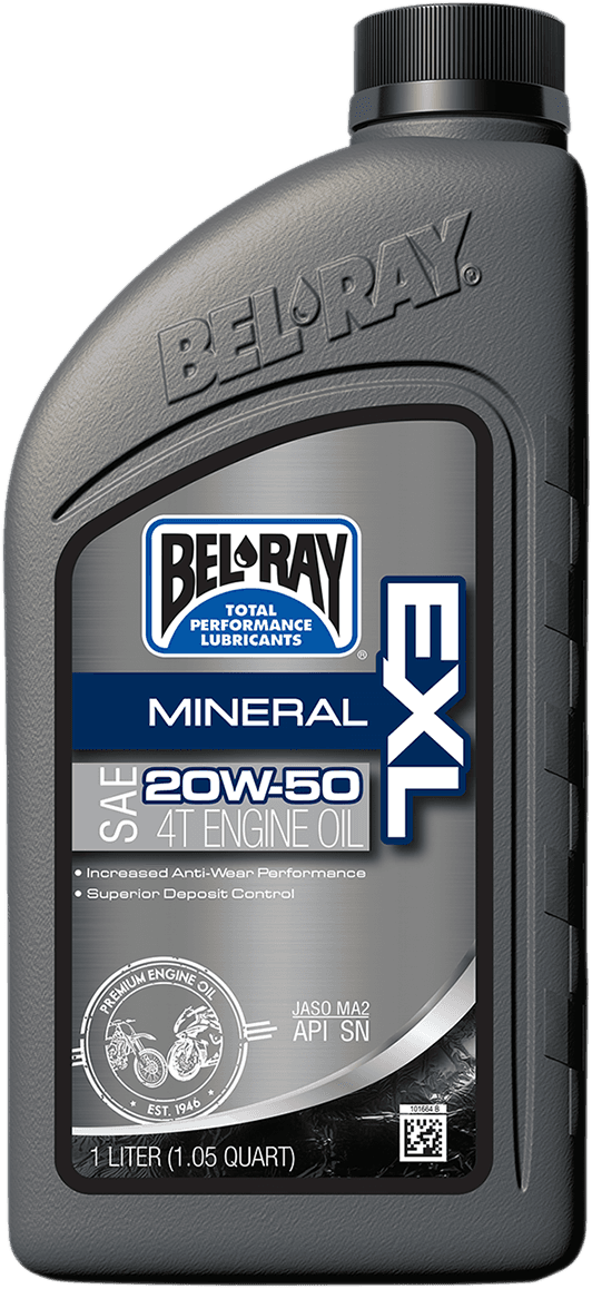 BEL-RAY 3601-0149 EXL 4T Mineral Oil - 20W-50 - 1L