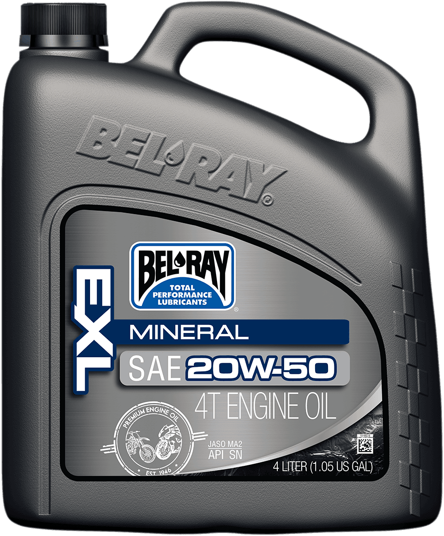 BEL-RAY 3601-0150 EXL 4T Mineral Oil - 20W-50 - 4L