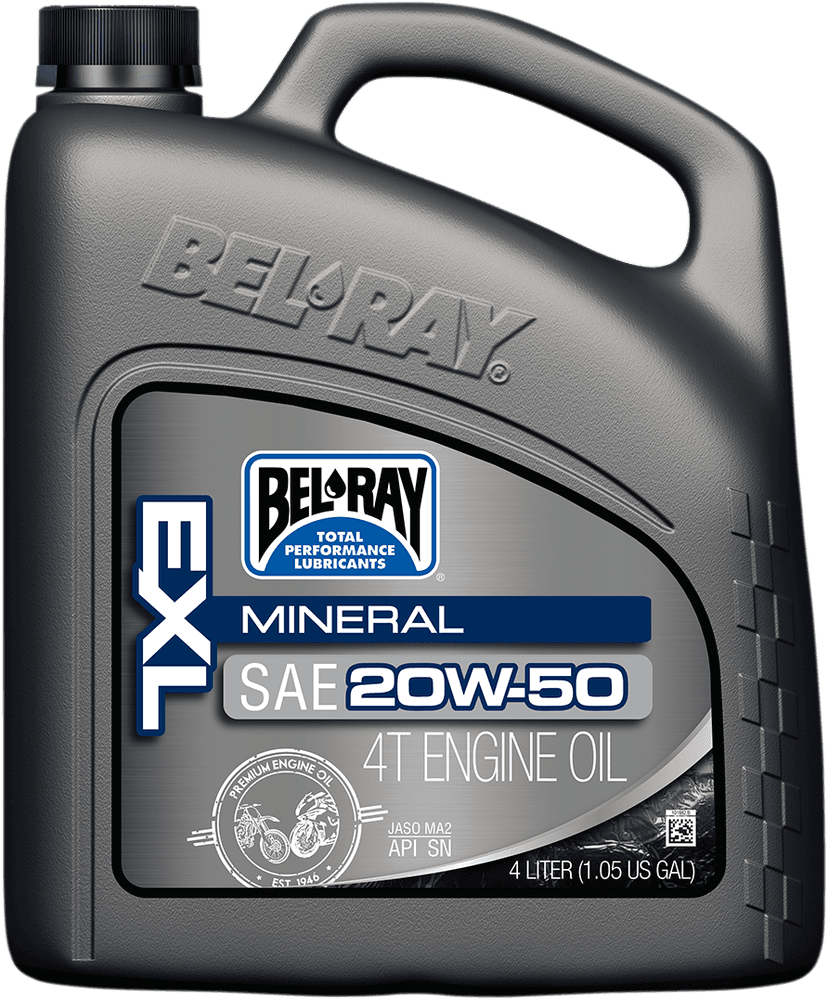 BEL-RAY 3601-0150 EXL 4T Mineral Oil - 20W-50 - 4L