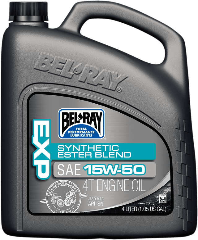 BEL-RAY 3601-0158 EXP Synthetic Blend 4T Oil - 15W-50 - 4L