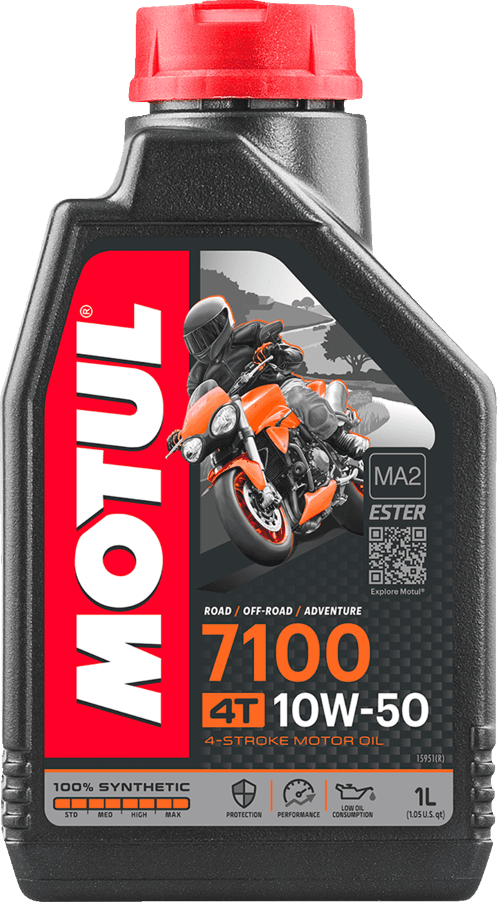 MOTUL 3601-0281 7100 4T Synthetic Oil - 10W-50 - 1L