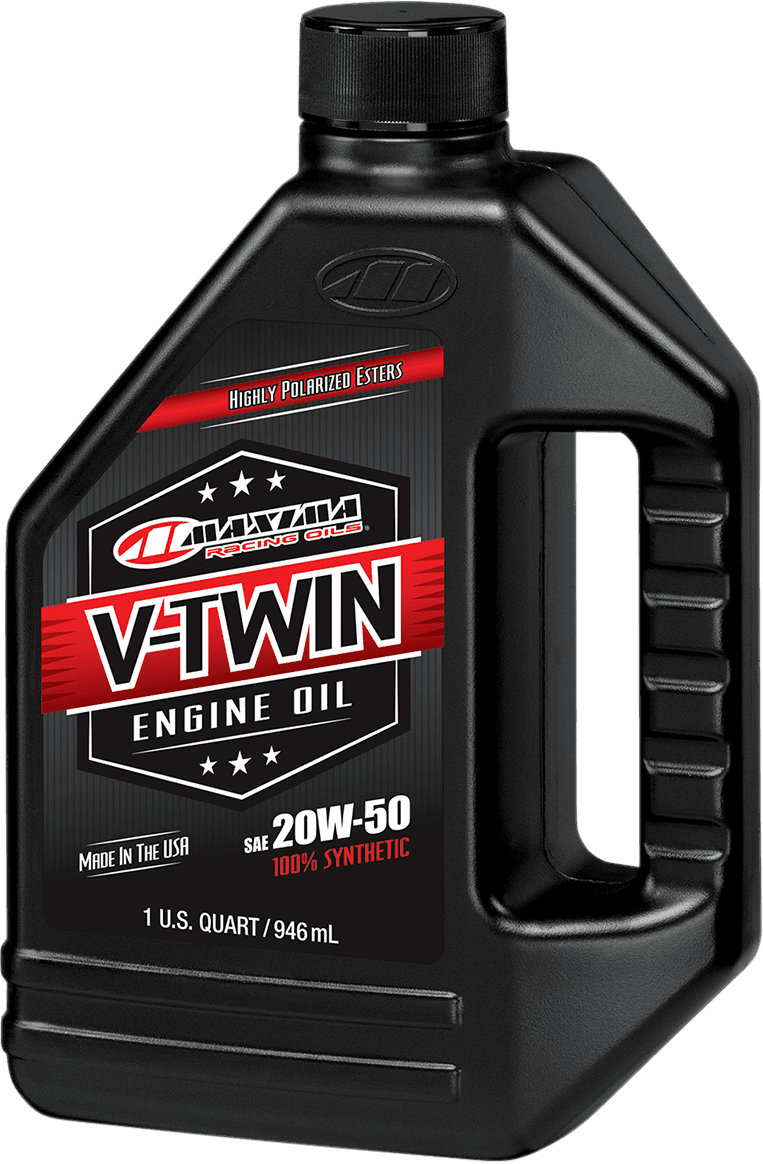 MAXIMA RACING OIL 3601-0295 V-Twin Synthetic Oil - 20W-50 - 1 U.S. quart