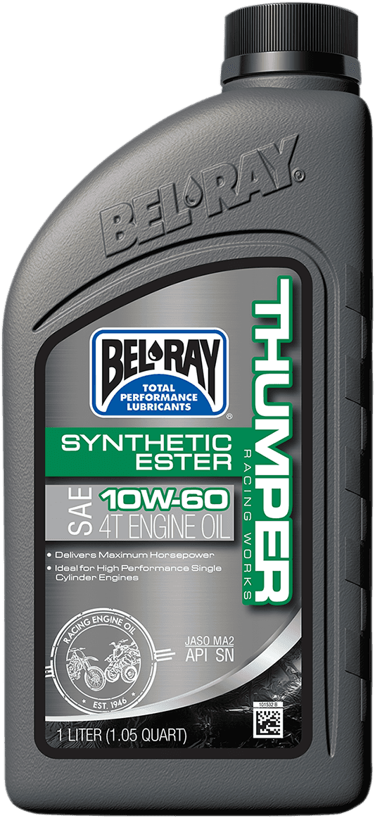 BEL-RAY 3601-0312 Thumper Synthetic Oil - 10W-60 - 1L