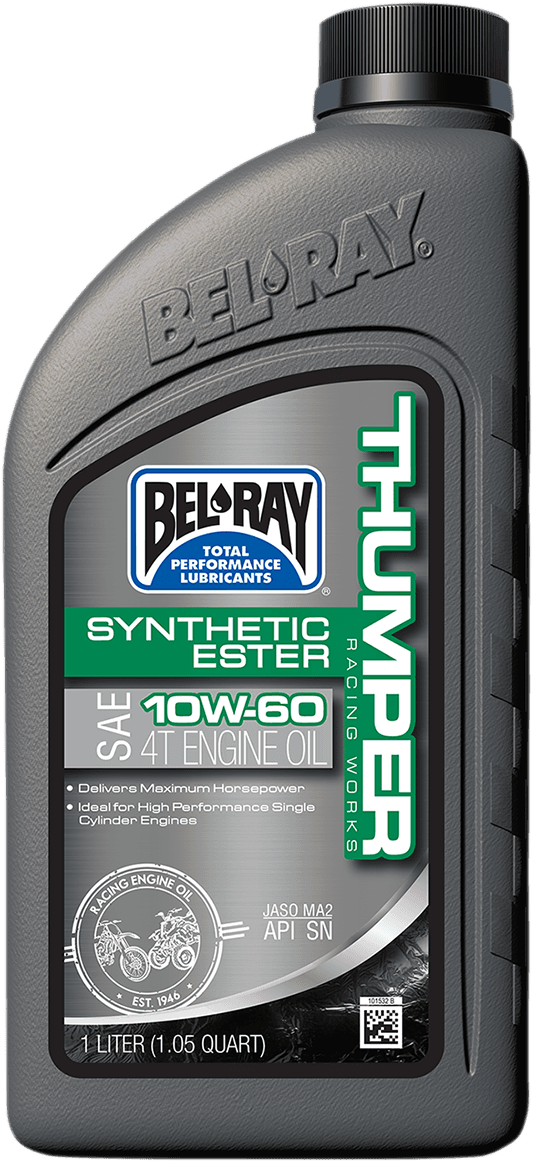BEL-RAY 3601-0312 Thumper Synthetic Oil - 10W-60 - 1L