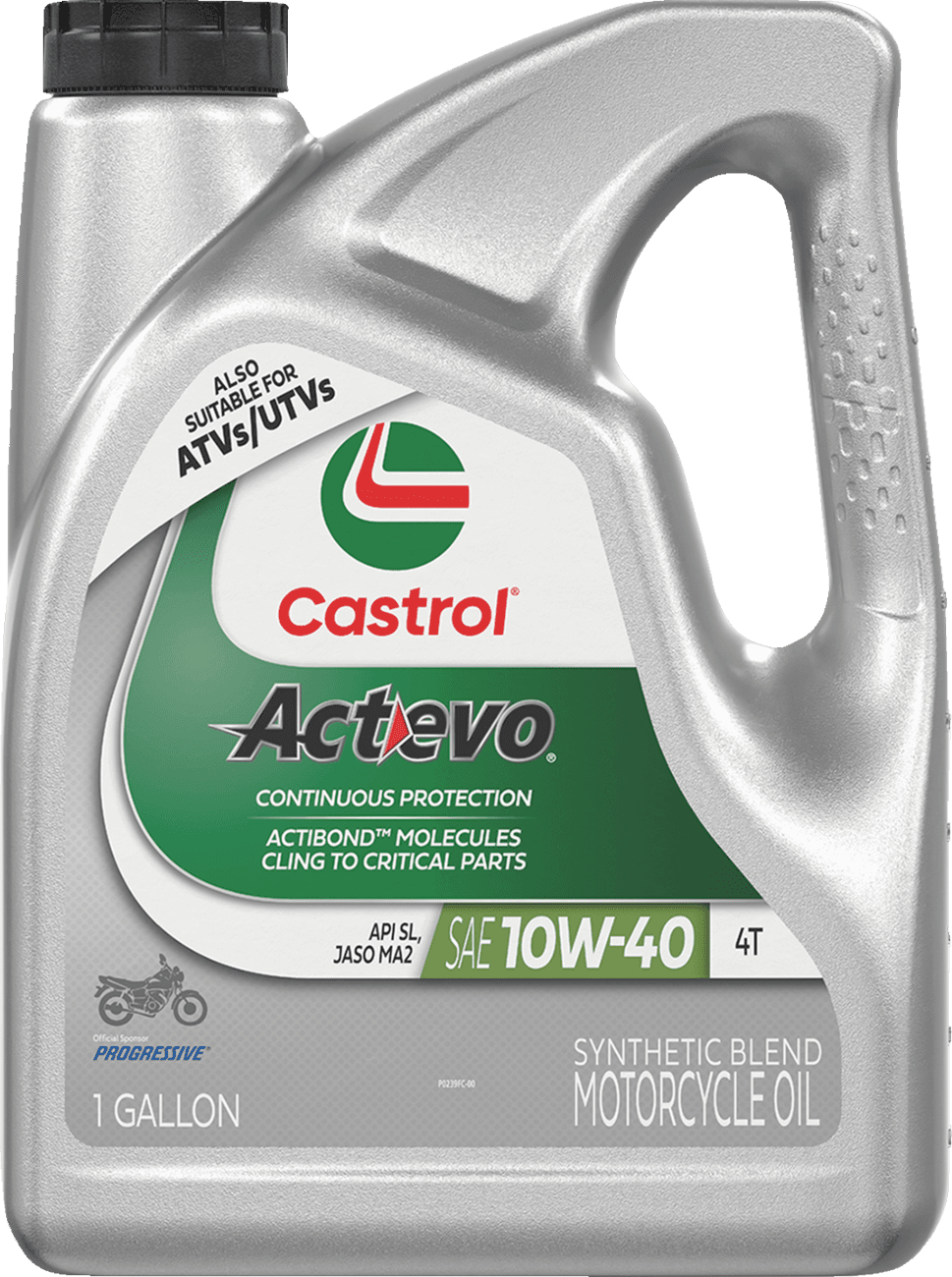 CASTROL 3601-0370 Act Evo® Semi-Synthetic 4T Engine Oil - 10W-40 - 1 U.S. gal.