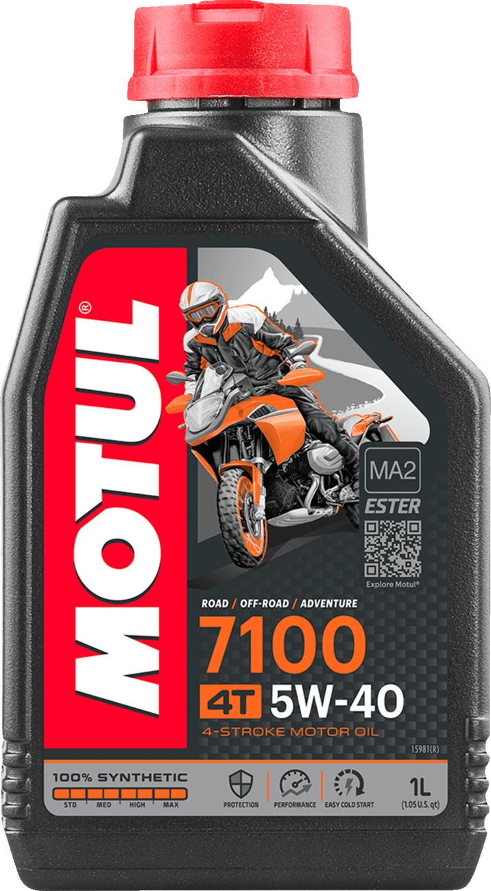 MOTUL 3601-0490 7100 4T Synthetic Oil - 5W-40 - 1L