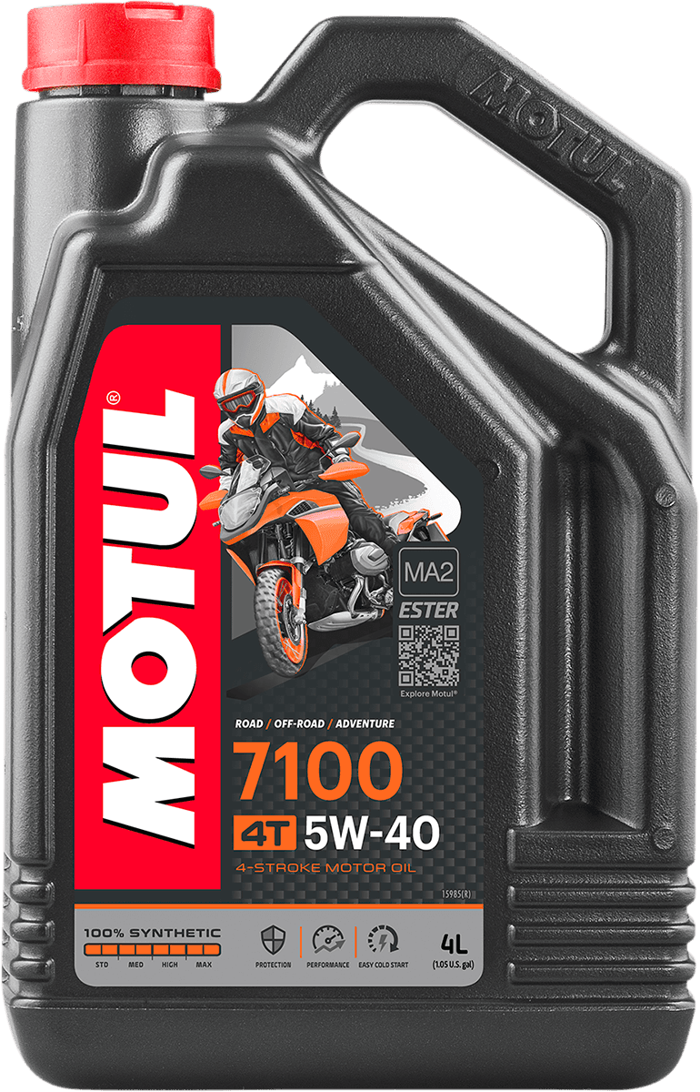 MOTUL 3601-0491 7100 4T Synthetic Oil - 5W-40 - 4L