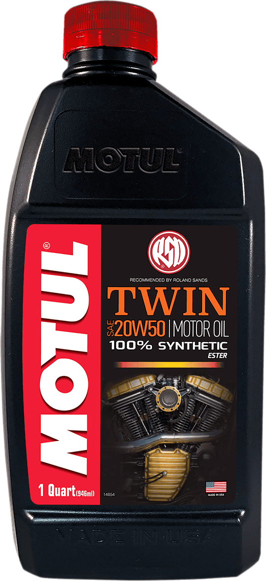 MOTUL 3601-0494 V-Twin Synthetic Oil - 20W-50 - 1 U.S. quart
