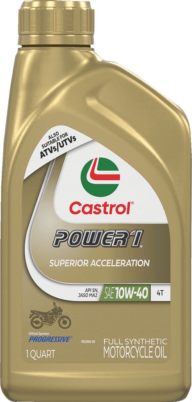 CASTROL 3601-0642 Power 1® Synthetic Engine Oil - 10W-40 - 1 US quart