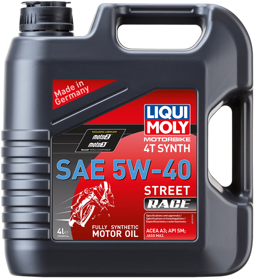 LIQUI MOLY 3601-0668 Street Race Synthetic 4T Oil - 5W-40 - 4L