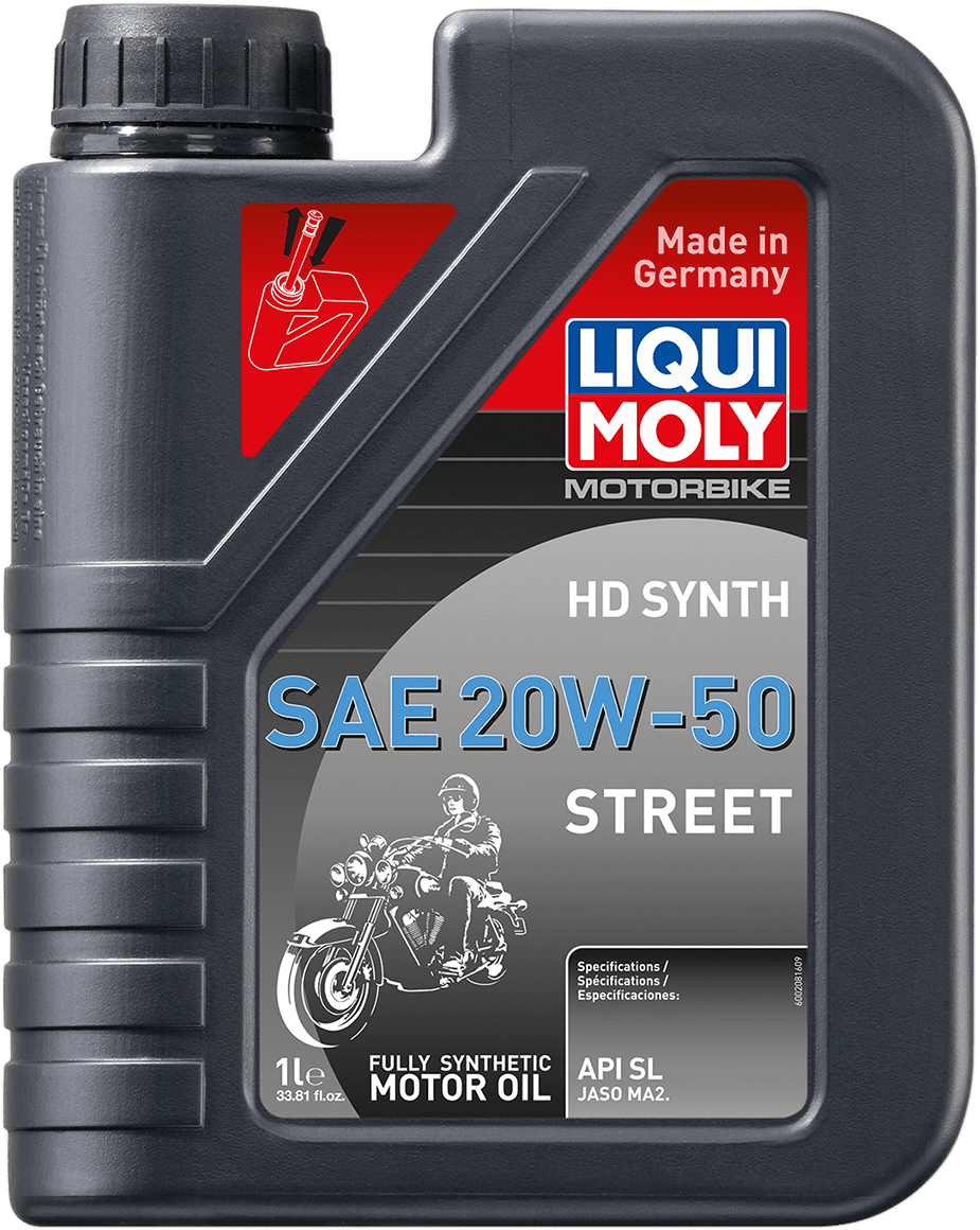 LIQUI MOLY 3601-0676 H-D® Synthetic 4T Street Oil - 20W-50 - 1 Liter