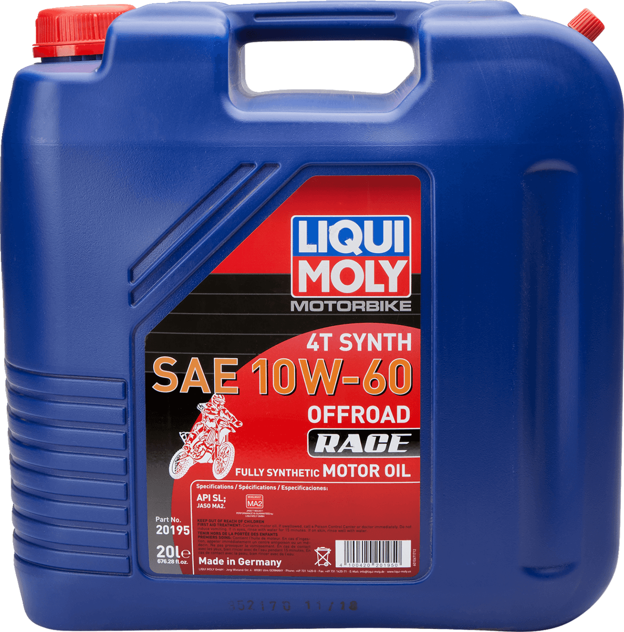 LIQUI MOLY 3601-0683 Off-Road Synthetic Oil - 10W-60 - 20L