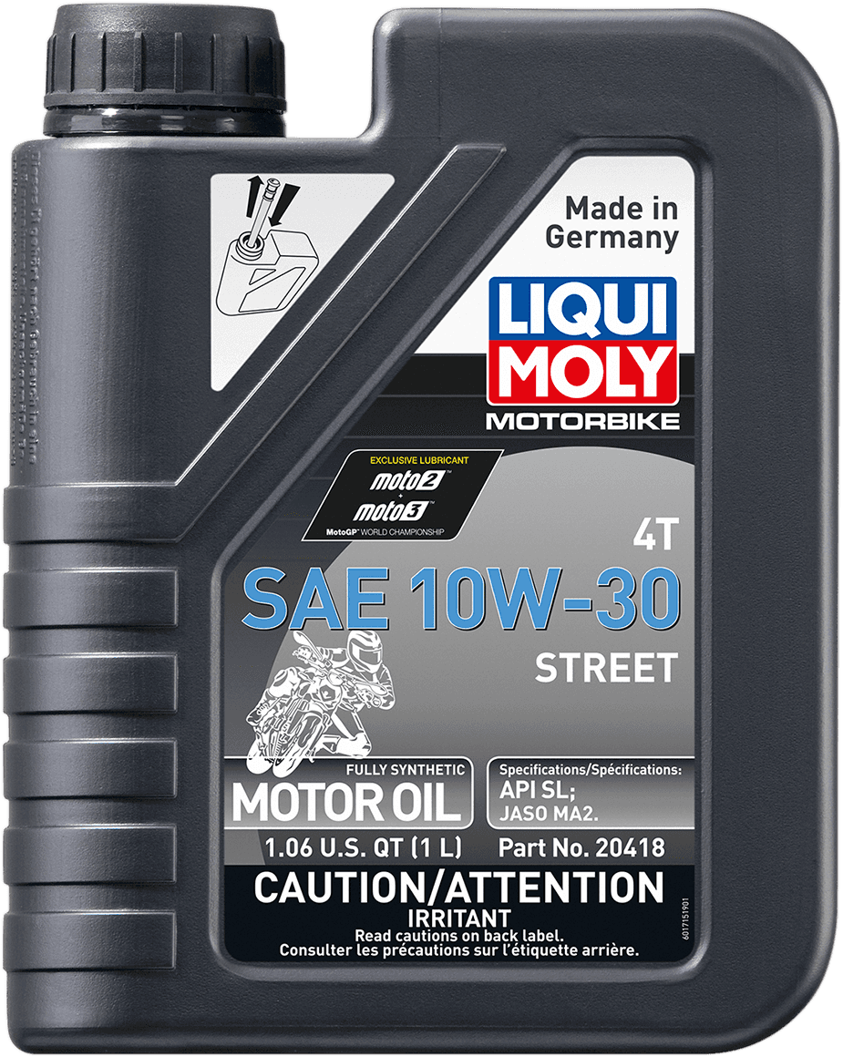 LIQUI MOLY 3601-0688 Street 4T Oil - 10W-30 - 1 liter
