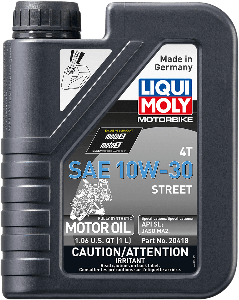 LIQUI MOLY 3601-0688 Street 4T Oil - 10W-30 - 1 liter