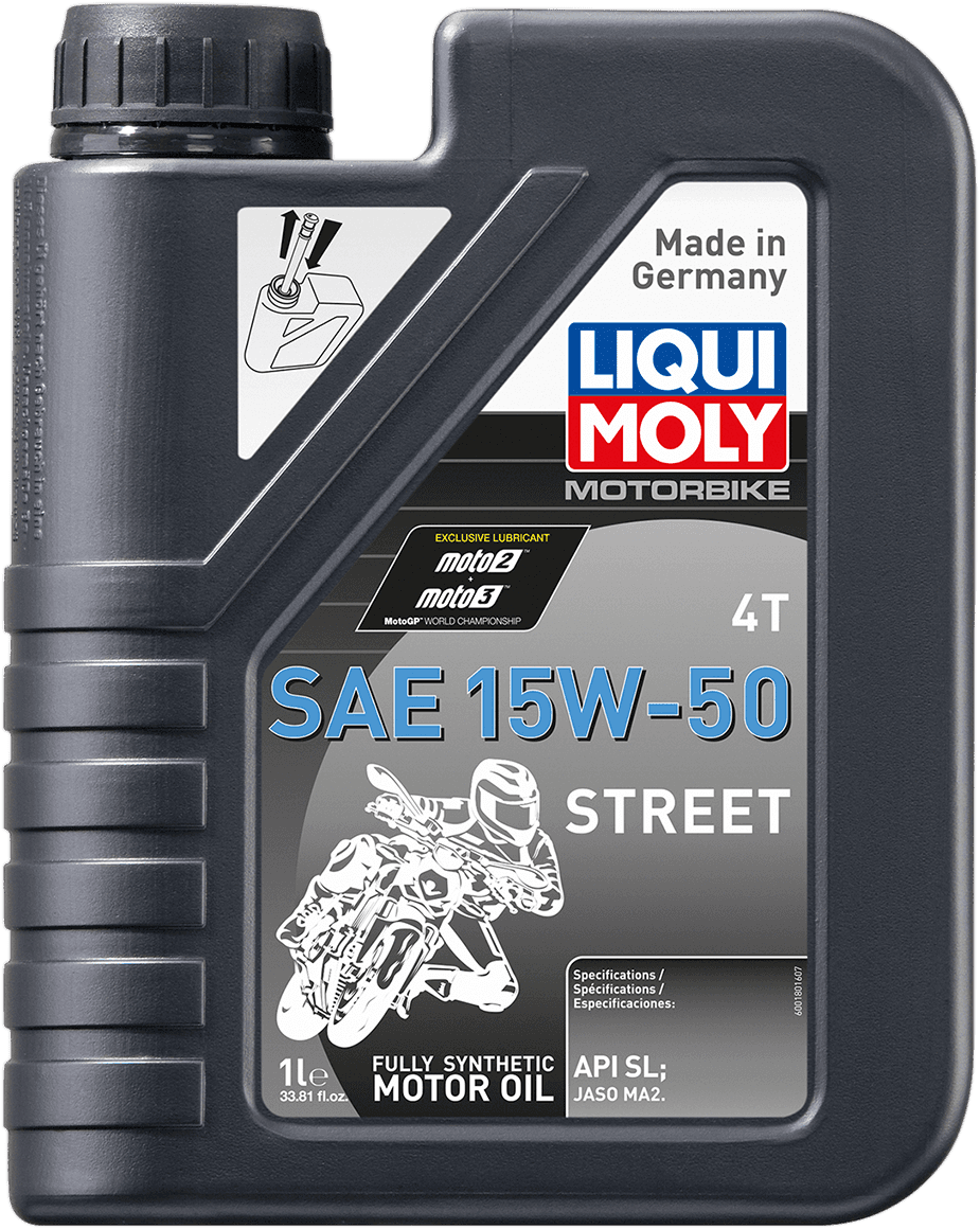 LIQUI MOLY 3601-0693 Street 4T Oil - 15W-50 - 1 liter